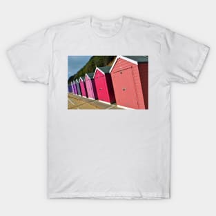 Bournemouth Beach Huts Dorset England T-Shirt